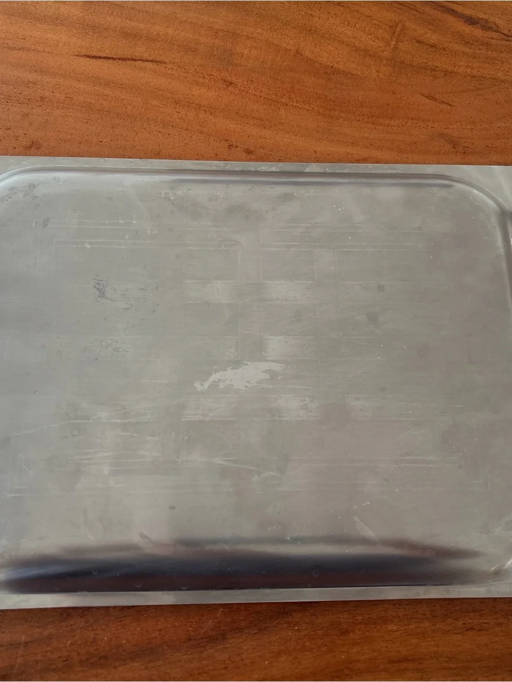 Mid century modern Silver Vanity Tray with inlaid Gold Accents stunning piece